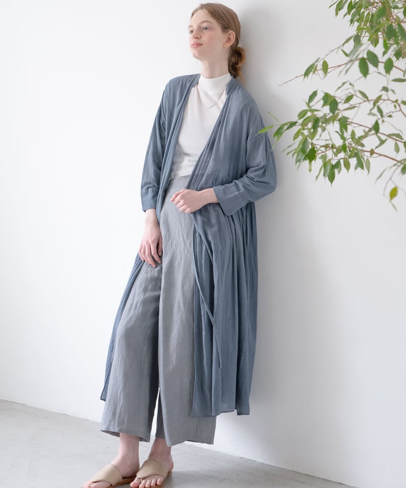 KITTA カシュクールワンピース 草木染め ロング ウサギ様 専用】kitta 草木染め パンツ・カシュクールワンピース