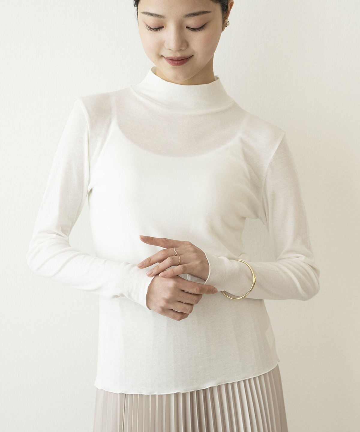 ★☆ AURALEE ギザコットンタートル 新品☆★ ギザボートネックプルオーバー（シルバー）｜AURALEE(オーラリー