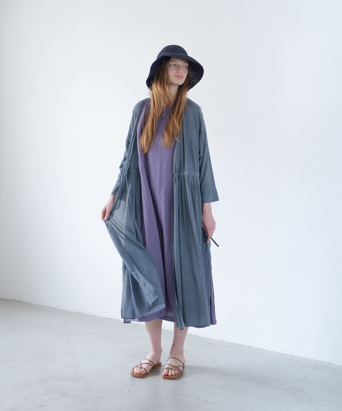 極美品 北欧、暮らしの道具店 柄をまとうカシュクールワンピース かすみ草 柄をまとうカシュクールワンピース / かすみ草 - 北欧、暮らしの