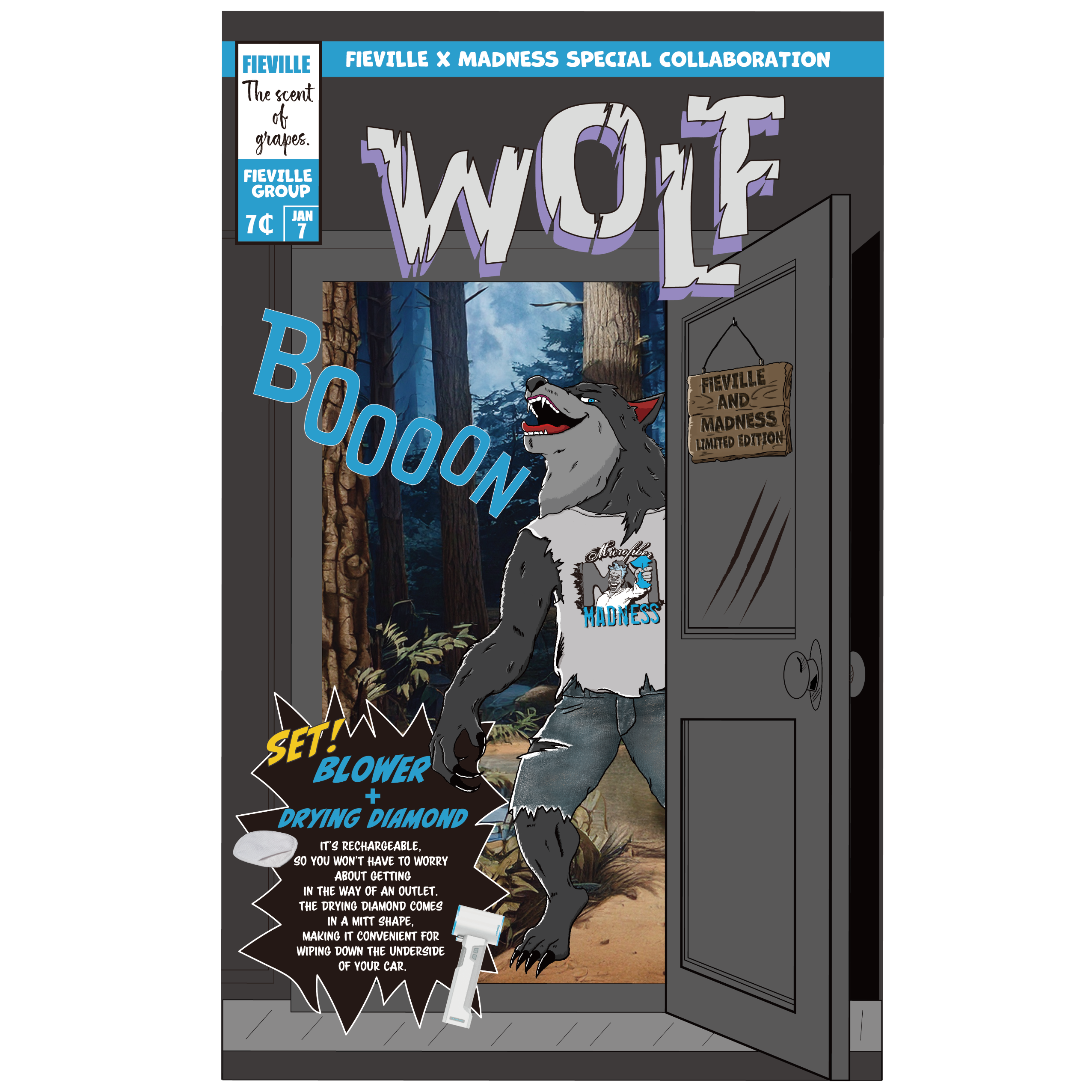 収納ケース付き！【MADNESコラボ】WOLF | FIEVILLE_STORE