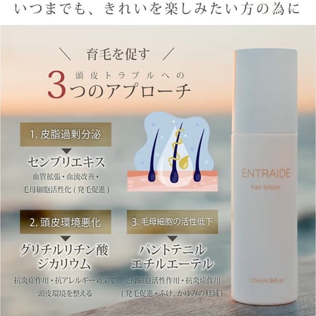 アントレッド ヘアローション（医薬部外品）育毛剤 120ml 男女兼用