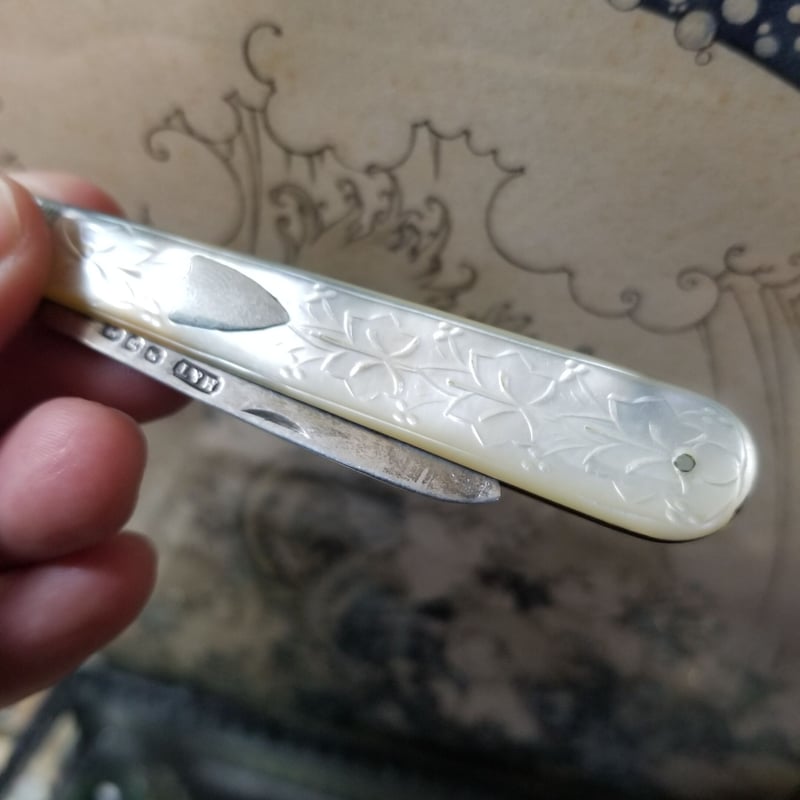 アンティーク　シルバー　フルーツナイフ　Howes Cutlery Co.ドイツ fit=scale-down,w=1200