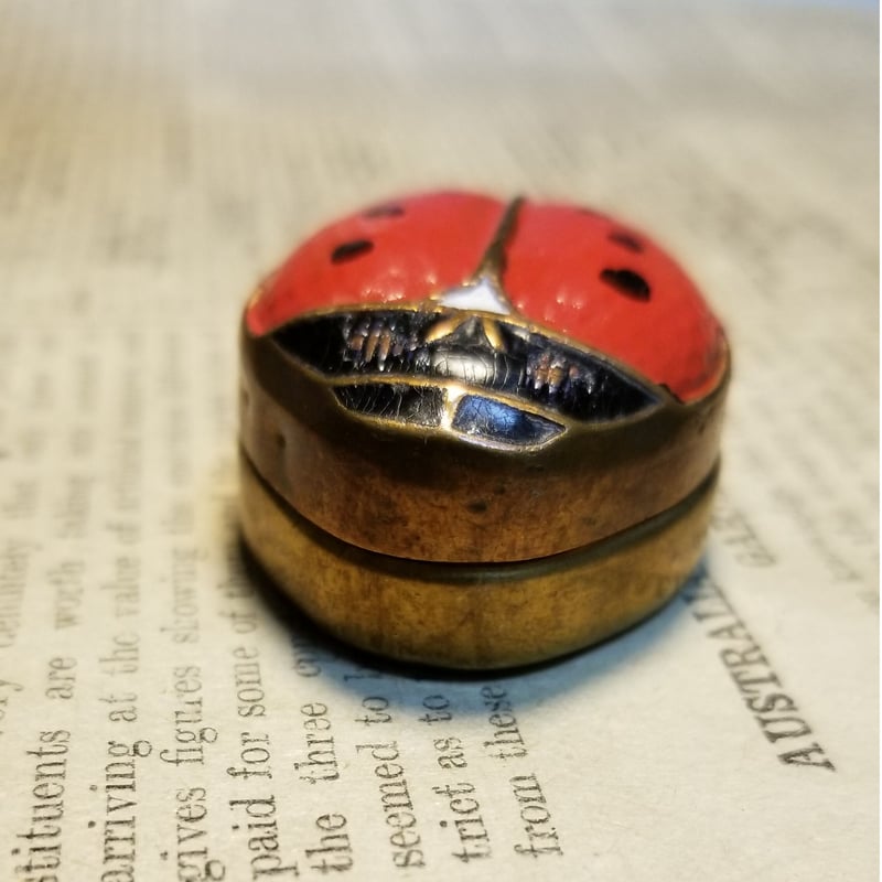 ロケットペンダント 1920年代 てんとう虫 ピルケース | IgnAPoat