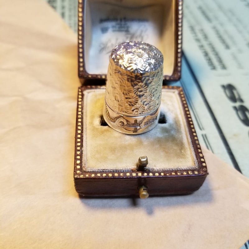 英国ヴィンテージ 指ぬき シンブル JS&S スターリングシルバー | IgnAPoat