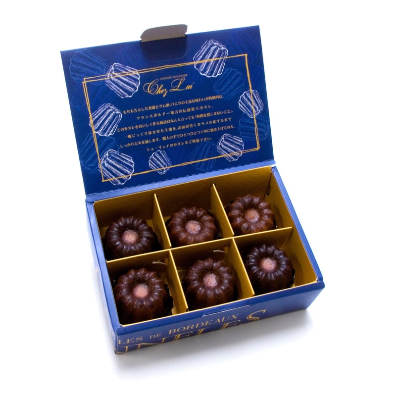 カヌレ・ド・ボルドー 6個入 #シェ・リュイ | SWEETS BOX おとりよせ