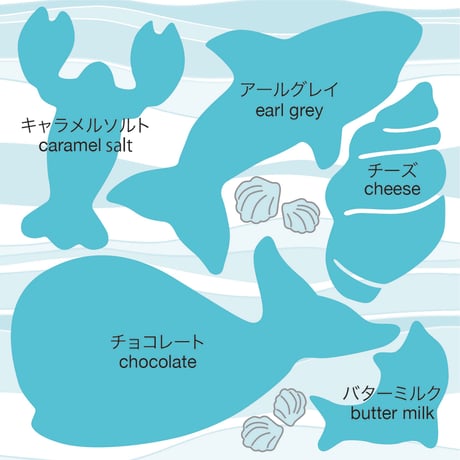 アニマルクッキー　BLUE缶　#「TABLES」