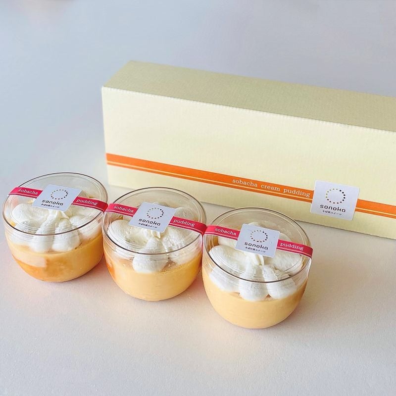 SONOKO＊モイスチャークリーム+プリンセット そば茶クリームプリン3個セット #よしむら | SWEETS BOX おとりよせ