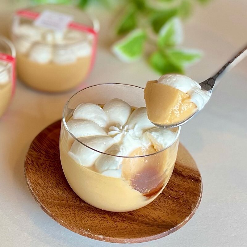 そば茶クリームプリン3個セット #よしむら | SWEETS BOX おとりよせ