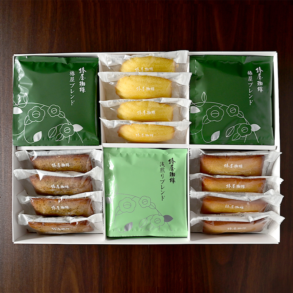 新品未開封【送料無料】ハッピーつやこ　3本セット 焼き菓子・ドリップコーヒーギフトセット》山椿 #椿屋珈琲 | SWEETS