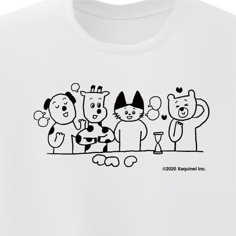 なかよしゲーム てへ。 Tシャツ ホワイト