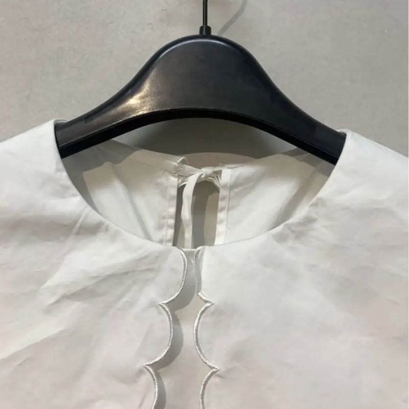 スカラップカラーティアードブラウス | vibliss STORE