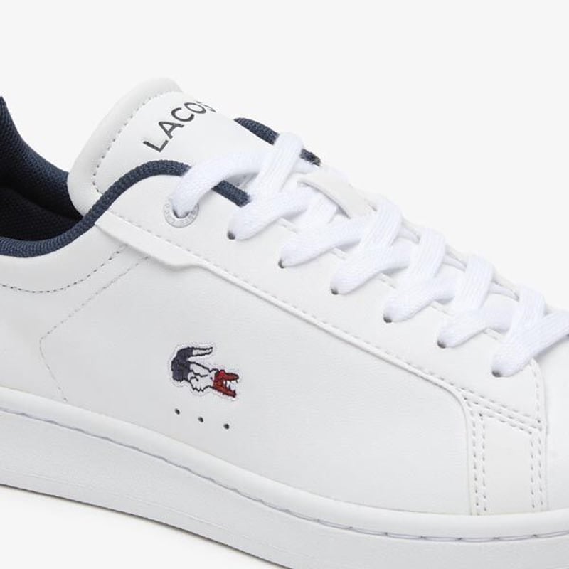 Lacoste スポーツシューズ ホワイト/ネイビー/レッド ラコステ スニーカー レディース レザー CARNABY PRO TRI 123 1