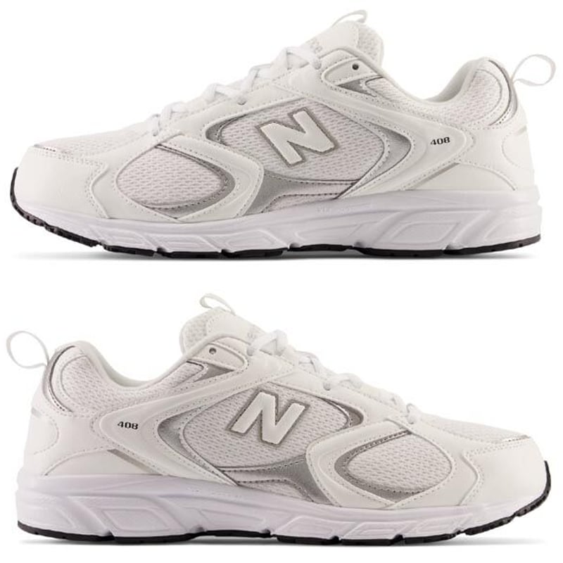 New Balance ML408WS 白×銀 ユニセックススニーカー New Balance ニューバランス スニーカー NEWBALANCE ML408
