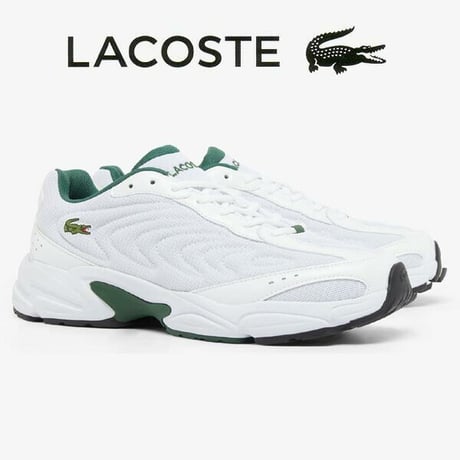【新品タグ付】ク49 LACOSTE ラコススニーカー　size23.5 白色 LACOSTE ラコステスニーカータグ付き新品未使用サイズ40 箱は傷