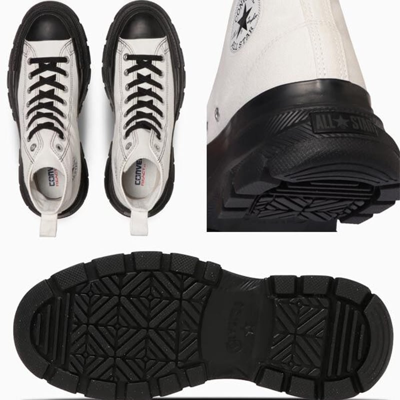 CONVERSE ALL STAR REACT ブラック ハイトップシューズ（コンバース 