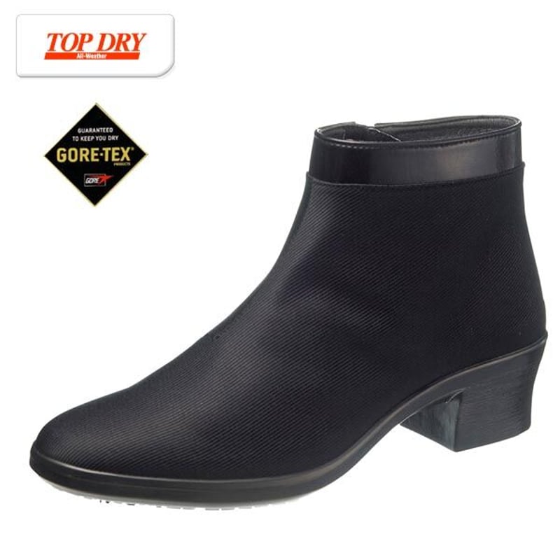 TOP DRY 美品] ショートブーツ 黒 24.5cm