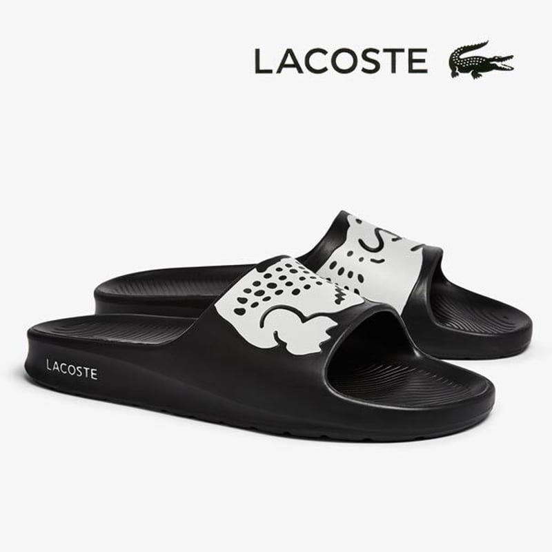 ラコステ サンダル メンズスポーツ CROCO ブラック/ホワイト lacoste