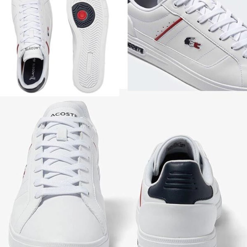 LACOSTE ホワイトレザー スニーカー LACOSTE - LACOSTE ラコステ レザースニーカーの通販 by RED