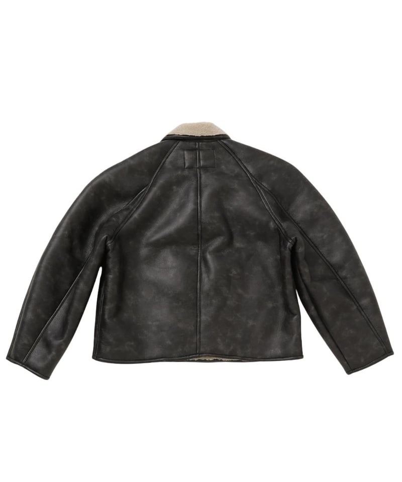 vegan mouton round jacket | NKNIT vegan mouton round jacket | NKNIT