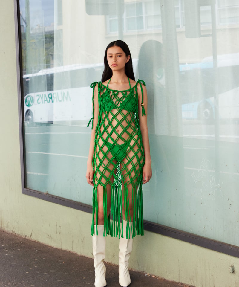 macrame 2WAY dress | NKNIT