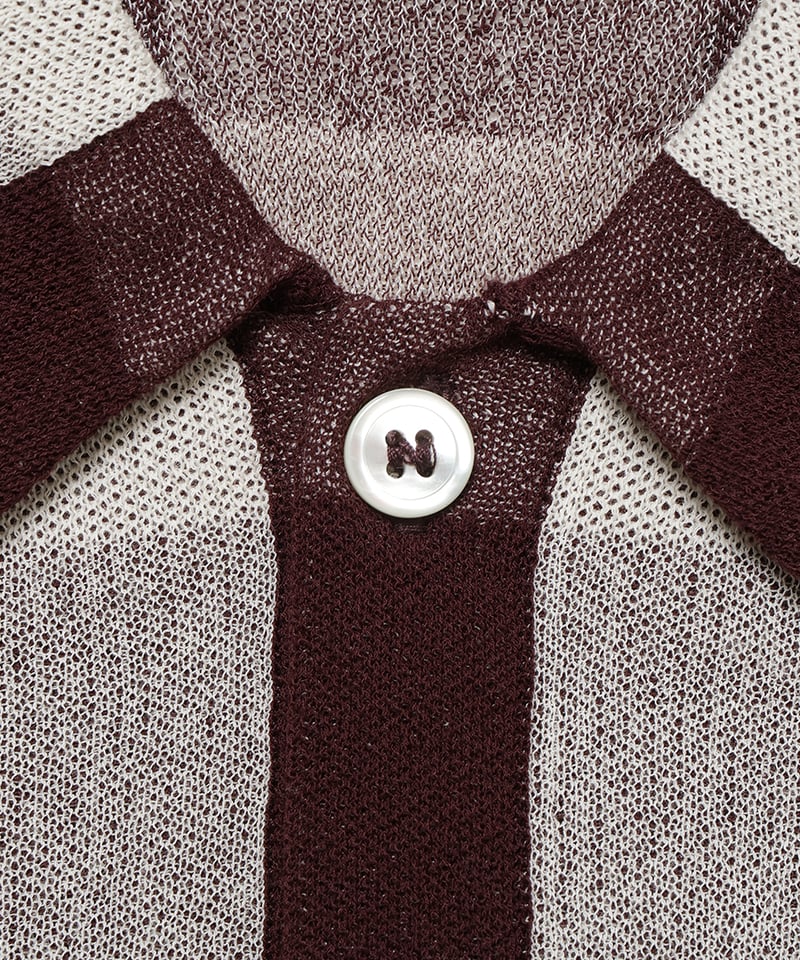 checker pattern KNIT shirt | NKNIT checker pattern KNIT shirt | NKNIT