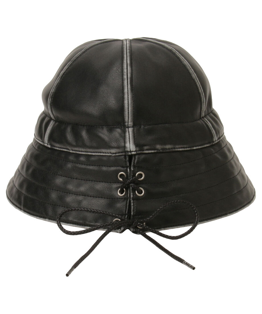 NKNITNKNIT vegan leather sailor hat - ハット