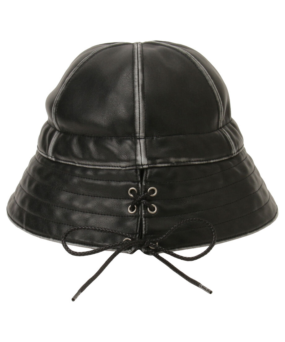 帽子 NKNIT vegan leather sailor hat NKNIT ンニットヴィーガンレザー セーラーハット