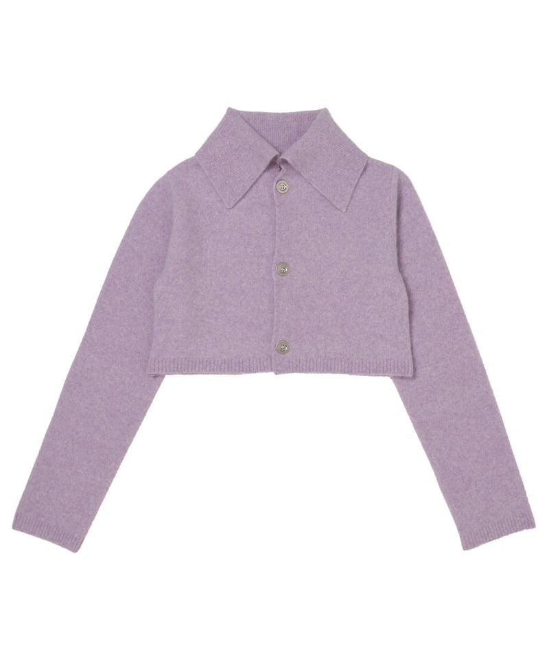 fox mix sailor collar cardigan | NKNIT