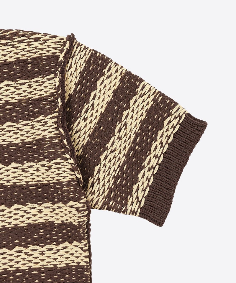 NKNIT striped sponge knit