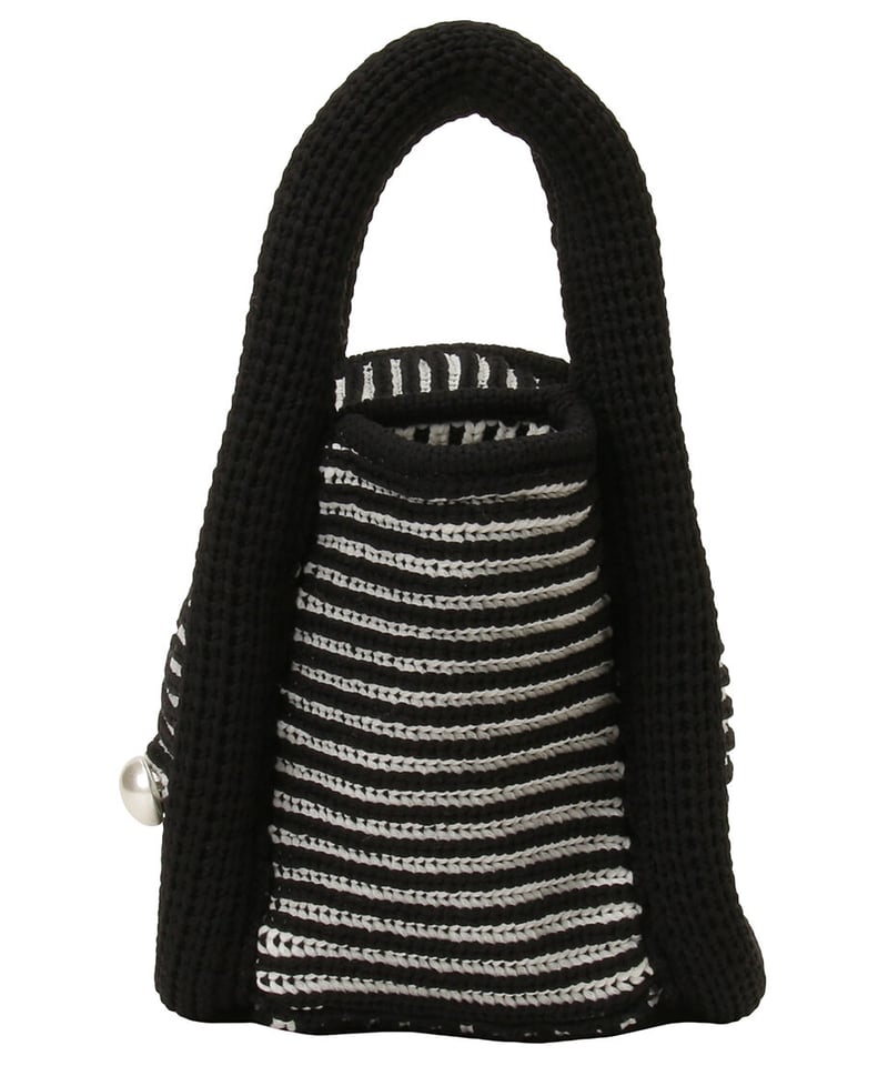 sponge striped hand bag | NKNIT 