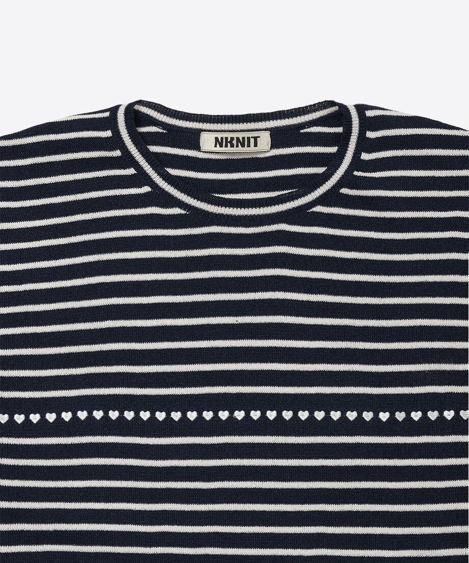 paper mix pattern knit T-shirt♡ | NKNIT paper mix pattern knit T-shirt♡ | NKNIT