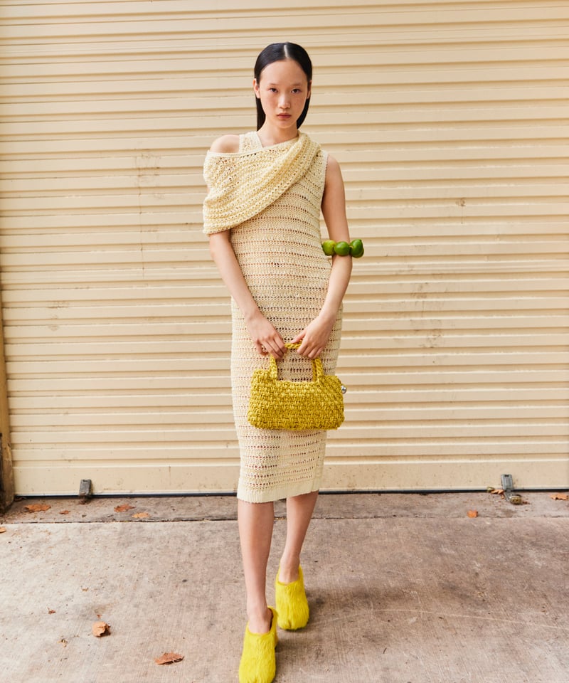 mix color KNIT dress | NKNIT