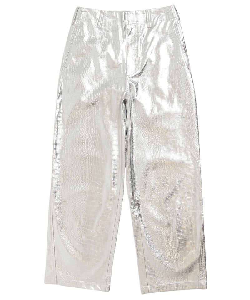 vegan leather wide pants | NKNIT
