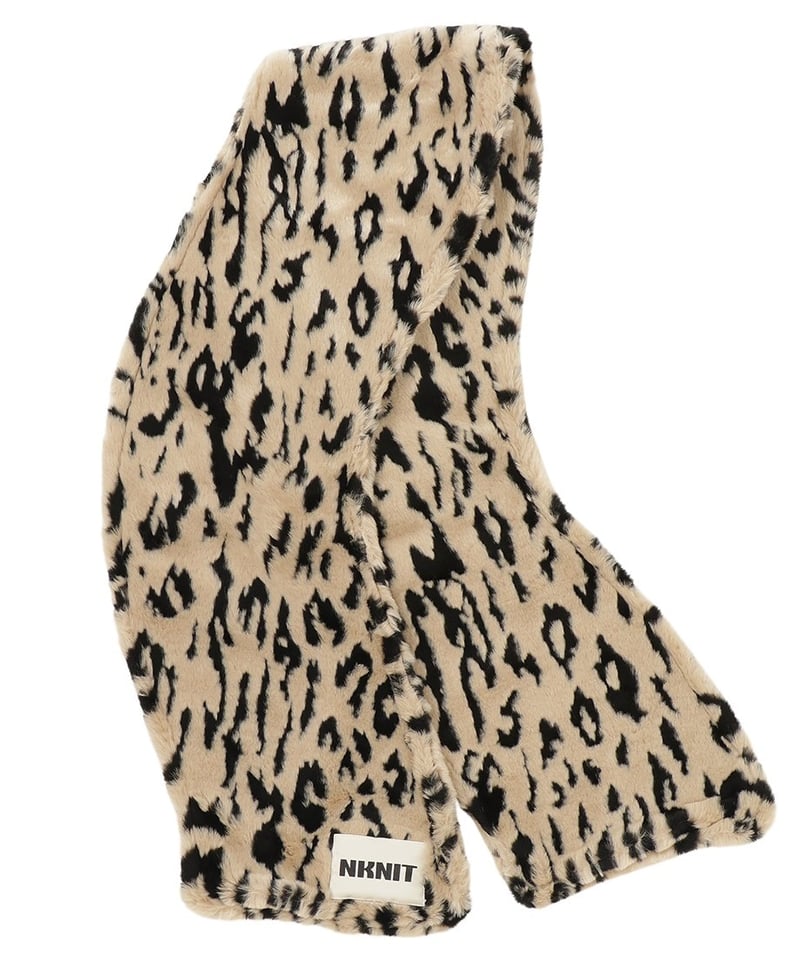 NKNIT マフラーboa wave scarfboa LEOPAED⓪