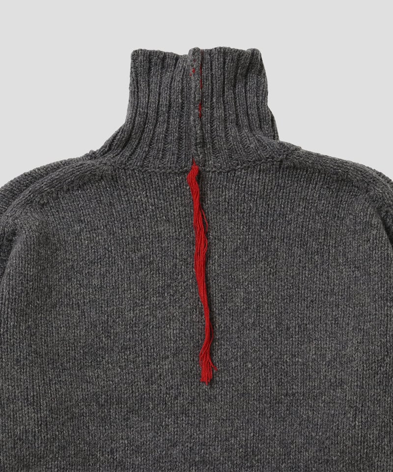 【美品】NKNIT color linking turtle KNIT グレー nknit color linking turtle KNIT