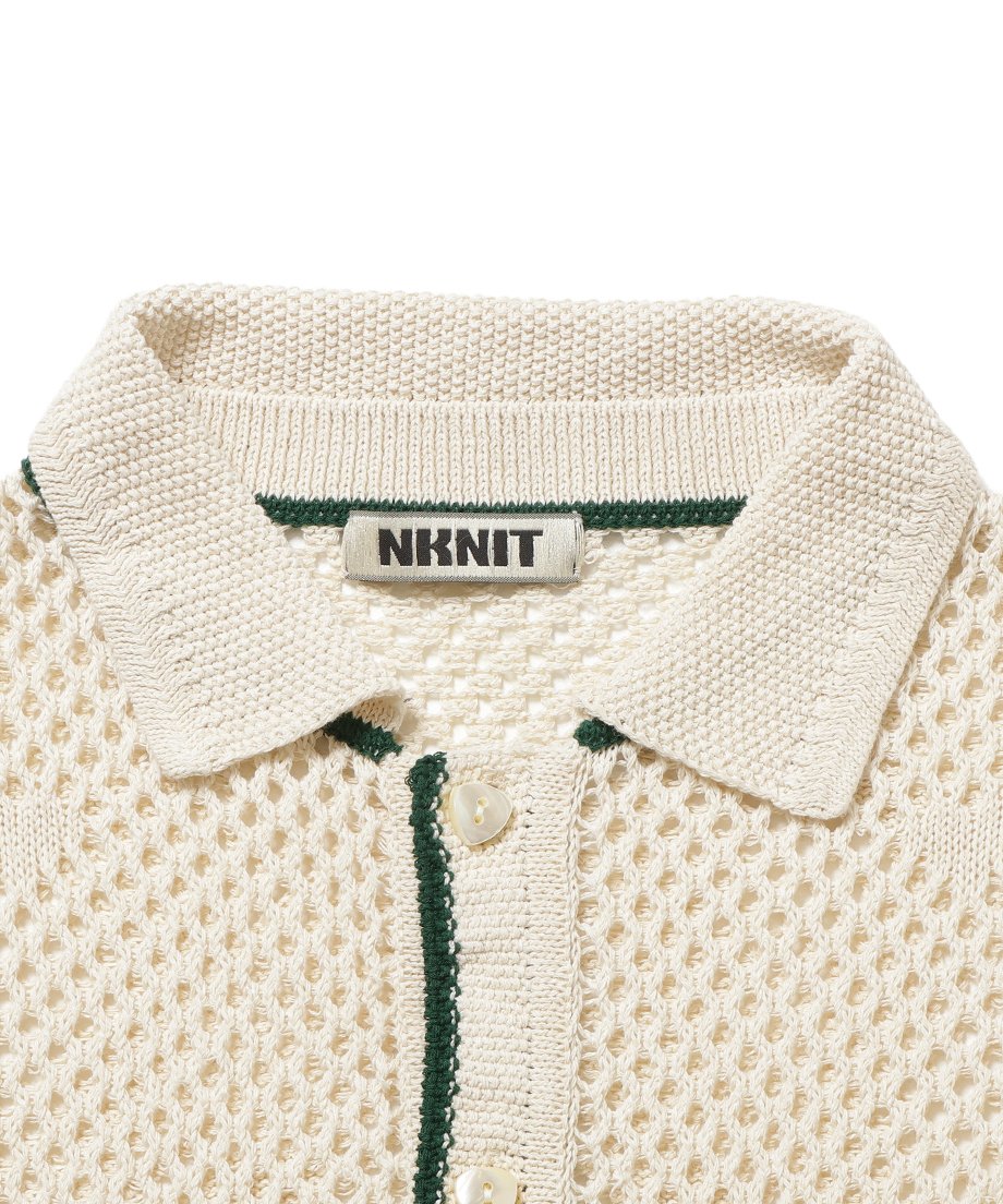 mesh♡ pattern KNIT shirt | NKNIT