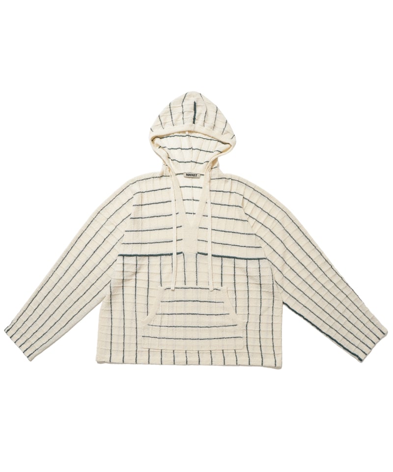 NKNIT ンニット　stripe knit towel hoodie NKNIT ンニットstripe knit towel hoodie
