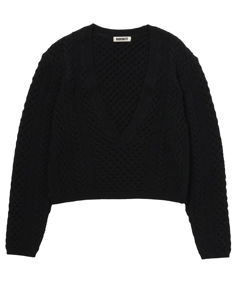 deep V cable KNIT | NKNIT deep V cable KNIT | NKNIT