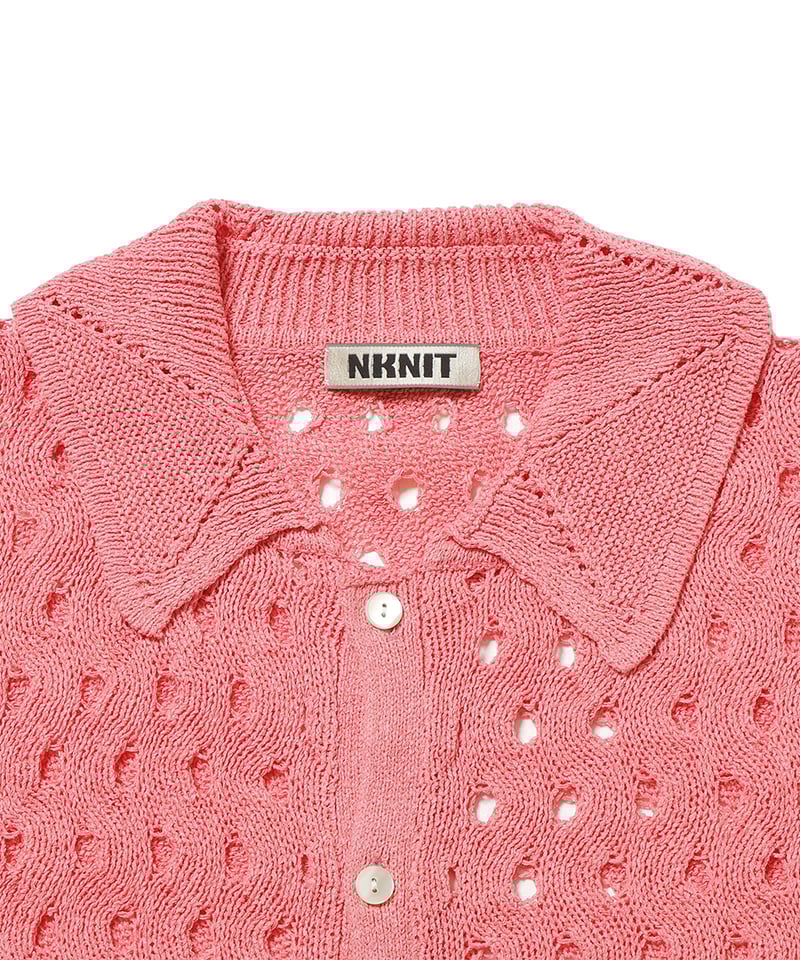 wave pattern KNIT shirt | NKNIT wave pattern KNIT shirt | NKNIT