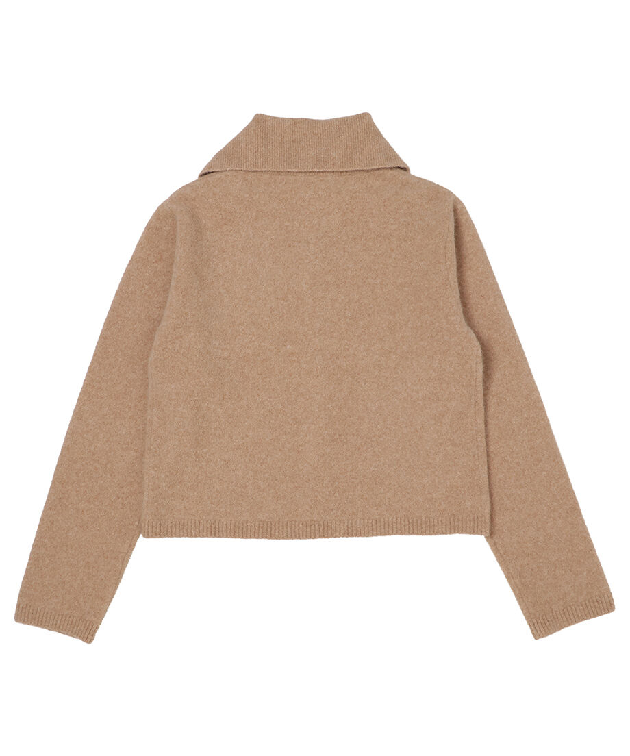 トップス NKNIT fox mix sailor collar cardigan nkint fox mix sailor collar cardigan