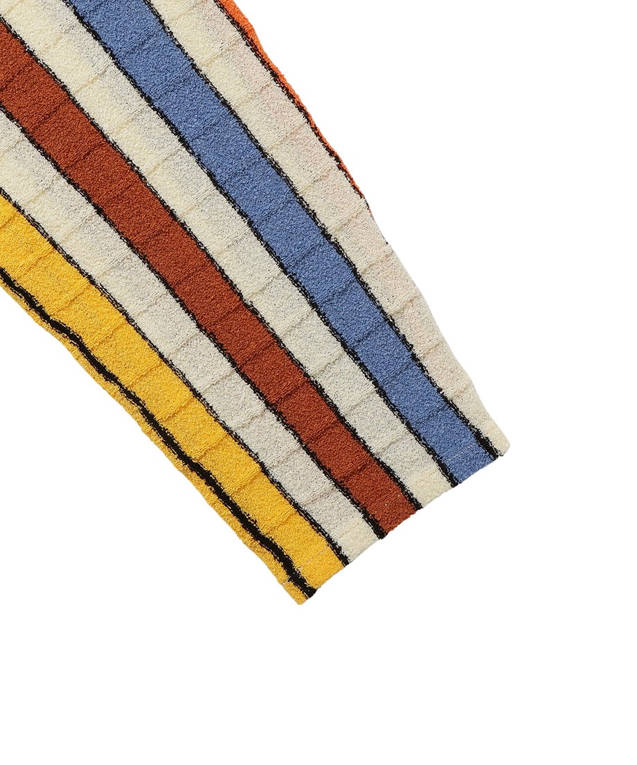 stripe KNIT towel hoodie | NKNIT