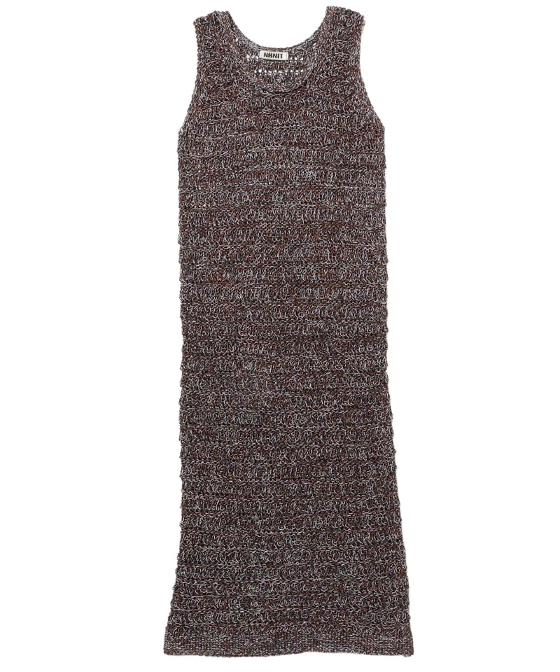 mix color KNIT dress | NKNIT