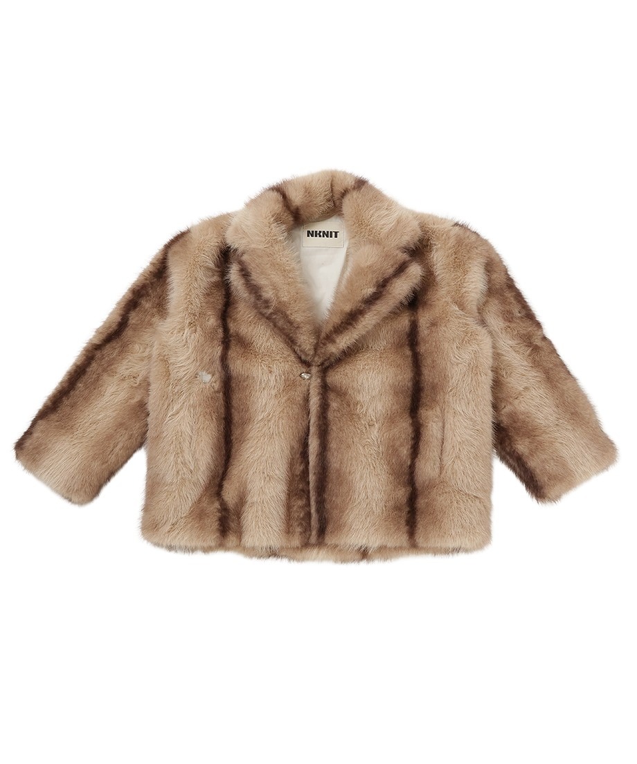 vegan fur big jacket | NKNIT vegan fur big jacket | NKNIT
