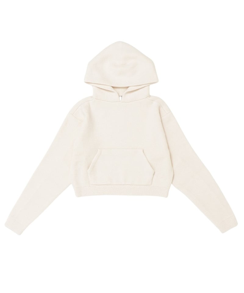 NKNIT KNIT mini hoodie (シルバー) NKNIT KNIT mini hoodie (シルバー)