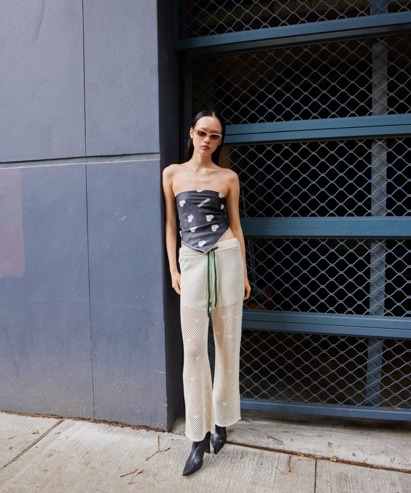 mesh ♡ pattern KNIT pants | NKNIT mesh ♡ pattern KNIT pants | NKNIT