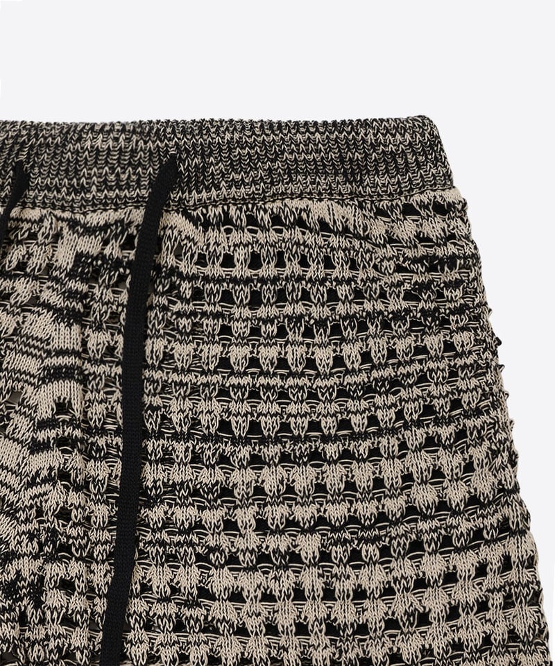 NKINIT cotton mesh knit short pants