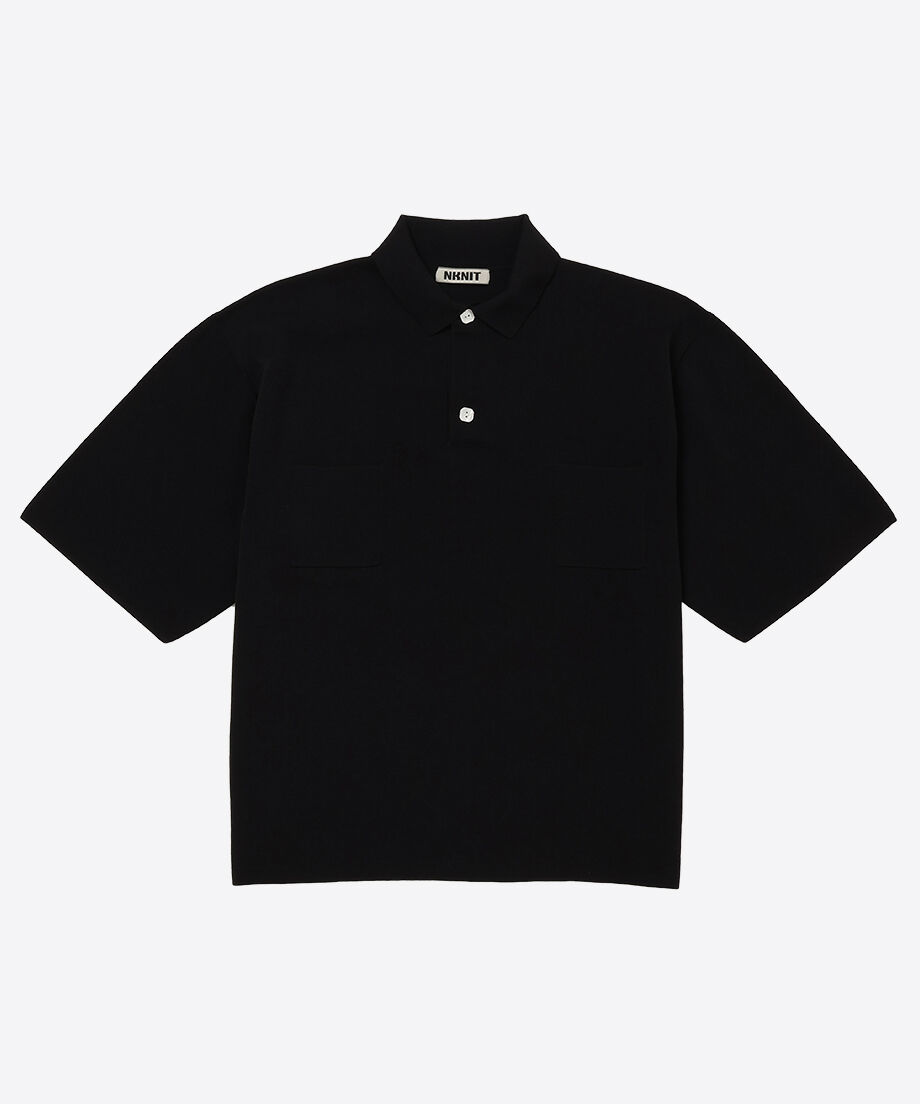 ＜H＞COTTON HIGH GAUGE COLLAR SHIRT/ポロシャツ H＞COTTON HIGH GAUGE COLLAR SHIRT/ポロシャツ