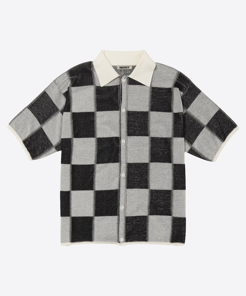 check pattern knit shirt | NKNIT