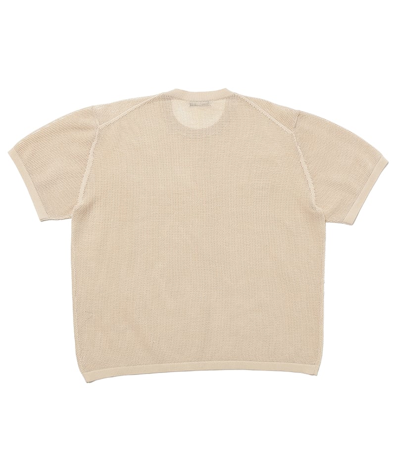 hand pattern mesh KNIT T-shirt | NKNIT hand pattern mesh KNIT T-shirt | NKNIT