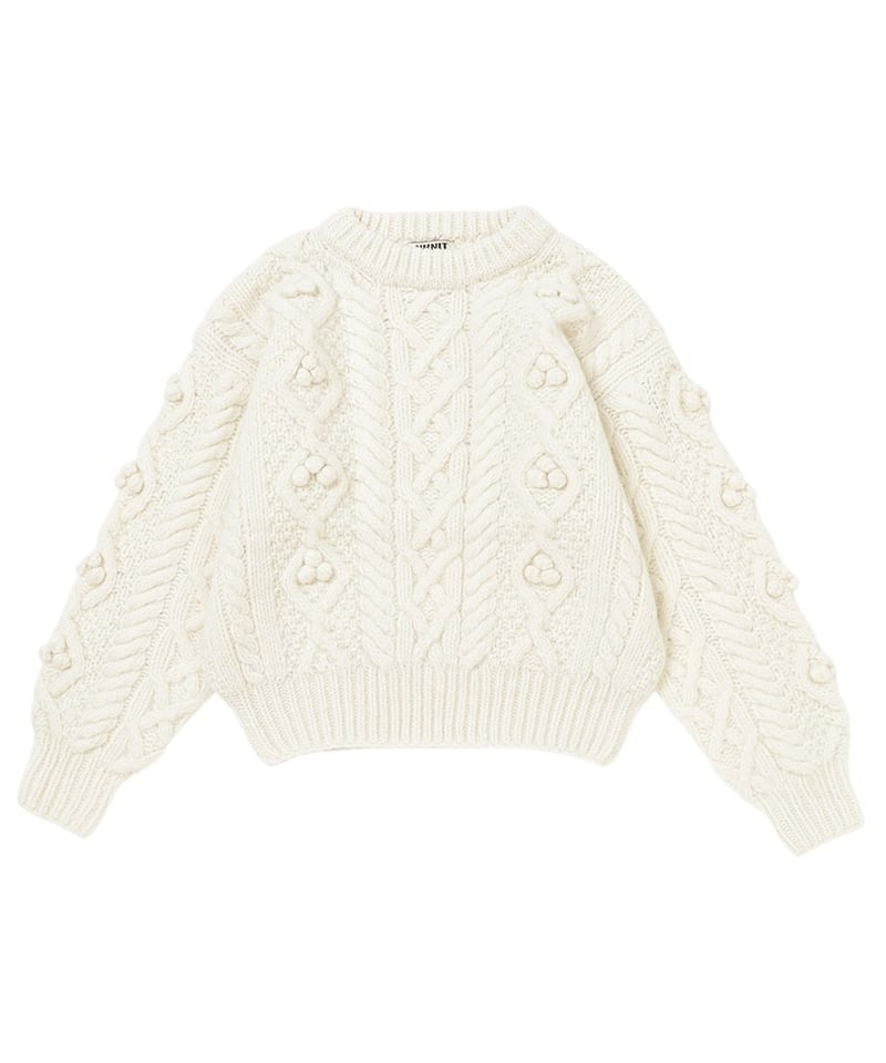 トップス NKNIT bubble cable hand KNIT NKNIT bubble cable hand KNIT